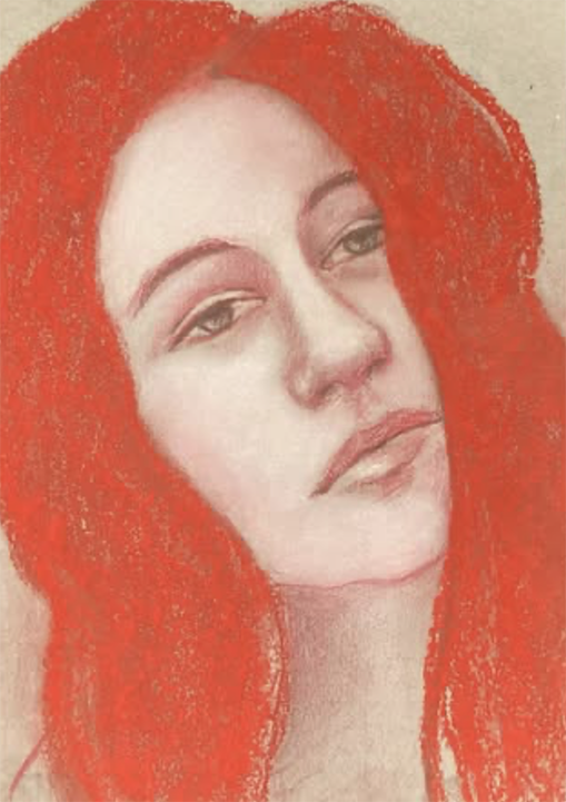 Pasteltekening van Mariola Pluskota